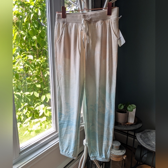 PJ Salvage Pants - PJ Salvage Blue and Cream Track Pants